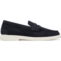 Mokassins Tommy Hilfiger Nubuck P Loafer FM0FM05350 Dunkelblau