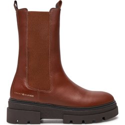 Klassische Stiefeletten Tommy Hilfiger Monochromatic Chelsea Boot FW0FW06730 Braun