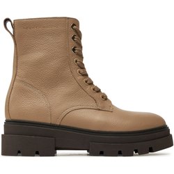Stiefeletten Tommy Hilfiger Bicolor Leather Lace-Up FW0FW08160 Beige
