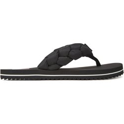 Zehentrenner Tommy Jeans Braided Thong Beach Sandal EN0EN02877 Schwarz
