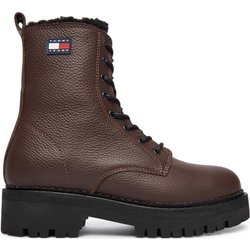 Schnürstiefeletten Tommy Jeans Tjw Urban Laceup Boot Wl EN0EN02906 Braun
