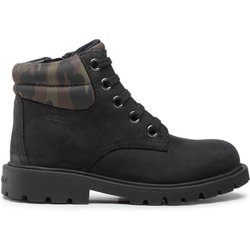 Schnürstiefeletten Geox J Shaylax B. B J16FAB 04515 C9B3Y S Schwarz