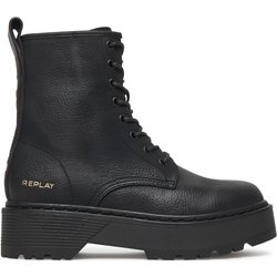 Schnürstiefeletten REPLAY Luisa GWL63 .000.C0086S Schwarz