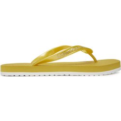 Zehentrenner Calvin Klein Jeans Thong+ Tpu Metallic YW0YW01720 Gelb
