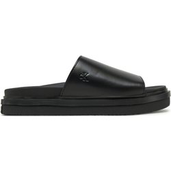 Pantoletten Calvin Klein Jeans Flat Molded Sandal Slide YW0YW01710 Schwarz