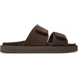 Pantoletten Inuikii Suede Double Band 50102-510 Braun
