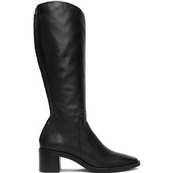Stiefel Calvin Klein Block Heel Knee Boot Lth HW0HW02812 Schwarz