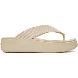 Zehentrenner Crocs Getaway Groove Platform Flip 210700 Beige