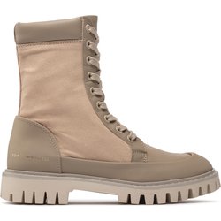 Schnürstiefeletten Tommy Hilfiger Th Casual Lace Up Boot FW0FW06549 Beige