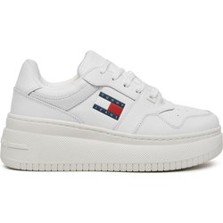 Sneakers Tommy Jeans Tjw Retro Basket Flatform Ess EN0EN02506 Weiß