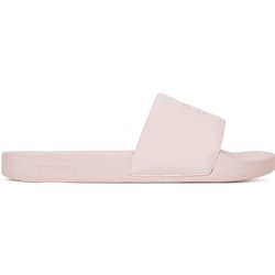 Pantoletten Tommy Jeans Flag Pool Slide Patent EN0EN02901 Rosa