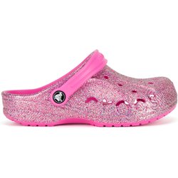 Pantoletten Crocs BAYA GLITTER CLOG K 207015-7AA Rosa
