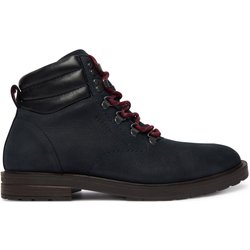Schnürschuhe Tommy Hilfiger Cleated Hilfiger Wrm Hook Boot FM0FM05699 Dunkelblau
