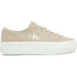 Sneakers aus Stoff Calvin Klein Jeans Vulc Flatform Low Cv Mg YW0YW01763 Beige