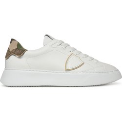 Sneakers Philippe Model Veau Camou Striching A012221 BTLU VCB3 VEAU Weiß
