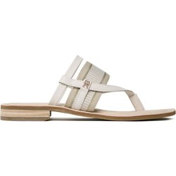 Zehentrenner Tommy Hilfiger Th Webbing Mule Sandal FW0FW07275 Weiß