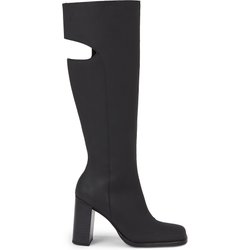 Stiefel Calvin Klein Jeans Long Heel Zip Boot Cut Out Edgy YW0YW01253 Schwarz