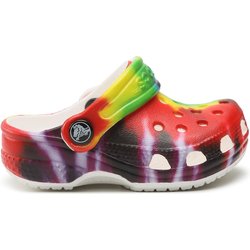 Pantoletten Crocs Littles Graphic Clog 207281 Bunt