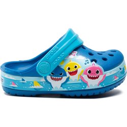 Pantoletten Crocs Crocsflbaby Shark Band Clog T 207066 Blau