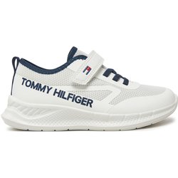 Sneakers Tommy Hilfiger Low Cut Lace-Up/Velcro Sneaker T1B9-33868-1756 S Weiß