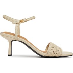 Sandalen Tommy Hilfiger Crochet Lthr Kitten Sandal FW0FW08587 Beige