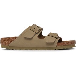 Pantoletten Birkenstock Arizona Birko-Flor 1027697 Khakifarben