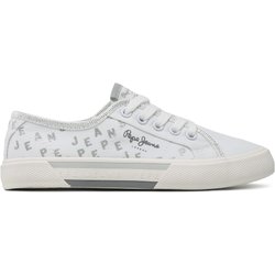 Sneakers aus Stoff Pepe Jeans Brady Shine G PGS30562 Weiß