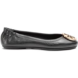 Ballerinas Tory Burch Minnie Travel Ballet With Metal Logo 50393 Schwarz