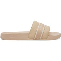 Pantoletten Tommy Hilfiger Hilfiger Poolside With Webbing FW0FW08529 Beige