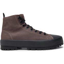 Schnürstiefeletten Calvin Klein Jeans Lugged Hybrid High Laceup Auth YM0YM01092 Braun