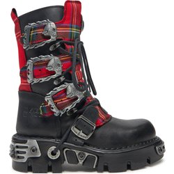 Schnürstiefel NEW ROCK M-391T-S1 Schwarz