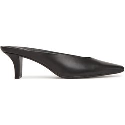 Pantoletten Calvin Klein Heel Mule Pump 50 - Lth HW0HW02332 Schwarz
