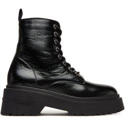 Schnürschuhe Tommy Jeans Tjw Chunky Shiny EN0EN02848 Schwarz