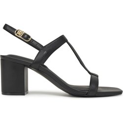 Sandalen Tommy Hilfiger Leather Block Heel Sandal FW0FW08532 Schwarz