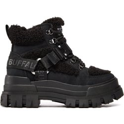 Schnürstiefeletten Buffalo Aspha Com Mid Warm 1622328 Schwarz