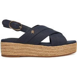 Espadrilles Tommy Hilfiger Denim Espadrille Platform Sandal FW0FW08669 Dunkelblau