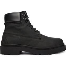 Schnürschuhe Tommy Jeans Tjm Lace Up Boot Leather EM0EM01629 Schwarz