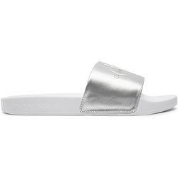 Pantoletten Calvin Klein Jeans Slide Ny Pearl YW0YW01243 Silberfarben