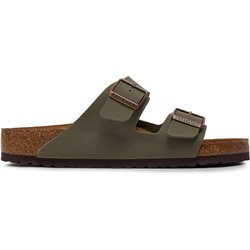 Pantoletten Birkenstock Arizona Birko-Flor nubuk 0151211 Grau