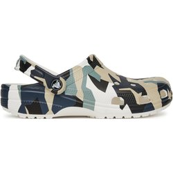 Pantoletten Crocs Geo Camo Clog 211009 Bunt