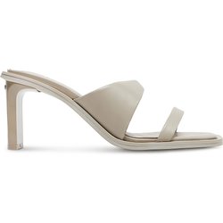 Pantoletten Calvin Klein Heel Slide 70 Lth HW0HW02072 Beige
