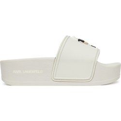 Pantoletten KARL LAGERFELD Kondo Maxi KL80805A Weiß