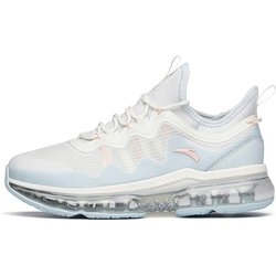 Anta Bequeme Stoßdämpfende Verschleißfeste Atmungsaktive Low-Top Freizeit-Laufschuhe Damen Sneaker Weiß Blau 922135518-1 37.5