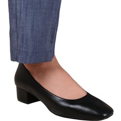 Wo ist das von Damen/Damen Seattle PU-Pumps mit quadratischer Zehenpartie und breitem, niedrigem Blockabsatz? 8 UK Wide schwarz