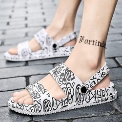 EVA-Slides Sommer Herren Camouflage Strandsandalen Weiche Unterseite Dicke Unterseite Rutschfeste Hausschuhe Indoor Outdoor Nicht stinkende Fußsandalen 45