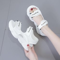Sommer Damen Sandalen Sport Plattform Student Strand Schuhe koreanischen Stil All-Match flache Damenschuhe 36