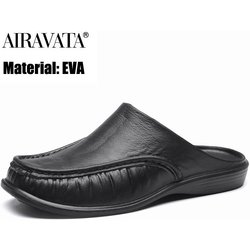 Herren EVA-Hausschuhe, einfarbig, modische Sandalen, Freizeitschuhe, Größe 40–47 42 schwarz