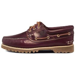 Timberland Leder Rindsleder Handgefertigt Lässig Rutschfest Langlebig Low-Top Sneaker Herren Sneaker Dunkelrot 50009 41