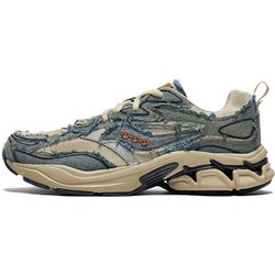 Lee X Saucony Grid Fusion Bequeme Vielseitige Laufschuhe Unisex-Schuhe Denimblau Offwhite S79063-17 37