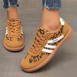 Handball Spezial Pure Original Deutsche Trainingsschuhe Retro Casual Leopard Vielseitige Sportpaare Boardschuhe 40 Leo-Print